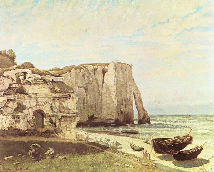 Gustave Courbet Die Kuste von Etretat oil painting image